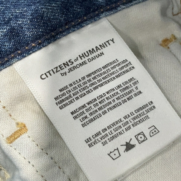 NWT Citizens of Humanity Estella distressed flare jeans 30 - Picture 4 of 8